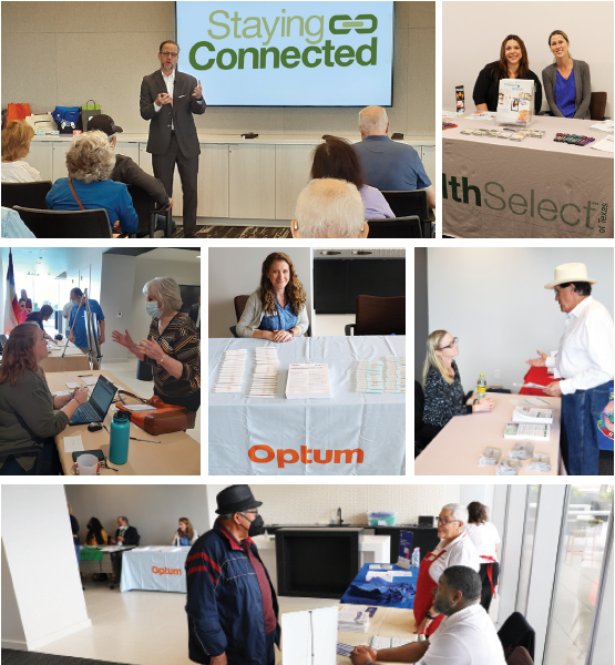 2022 Staying Connected Retiree Fair event booths